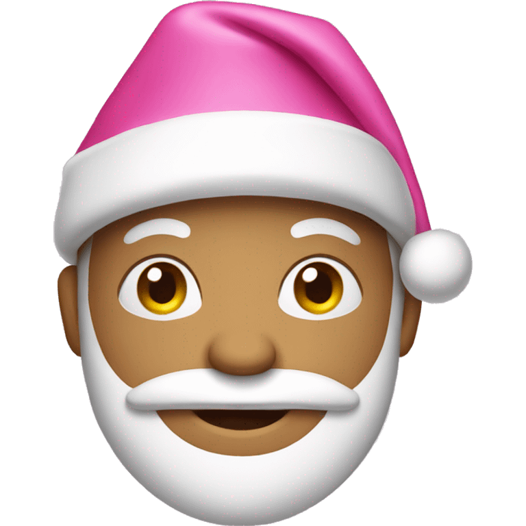 Pink Santa hat emoji