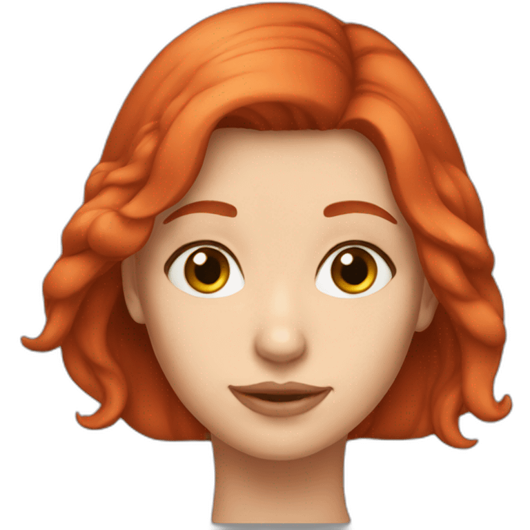 polina red head emoji