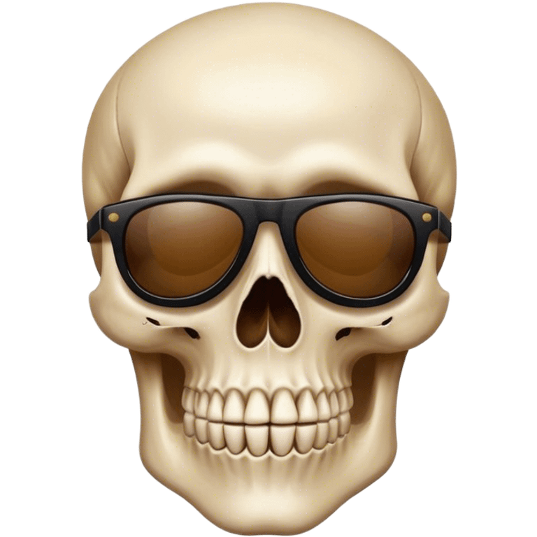 Calavera con gafas de sol emoji