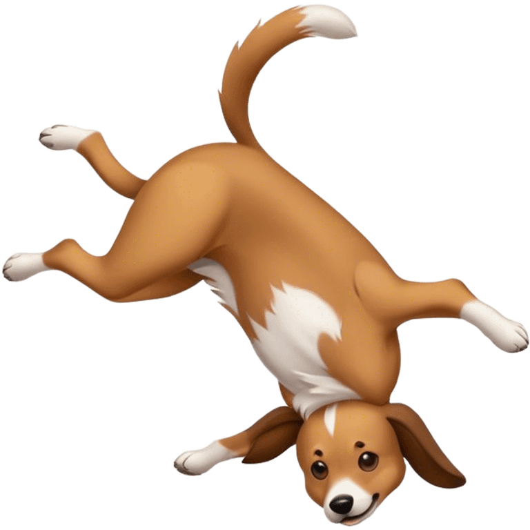 Backflip dog emoji