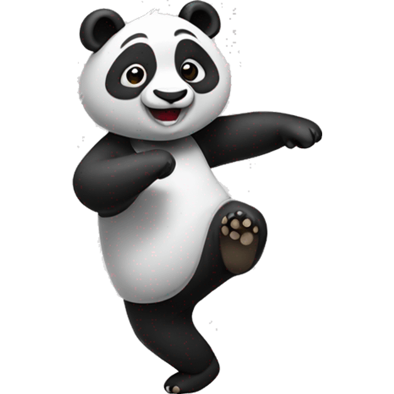 Dancing panda’s  emoji