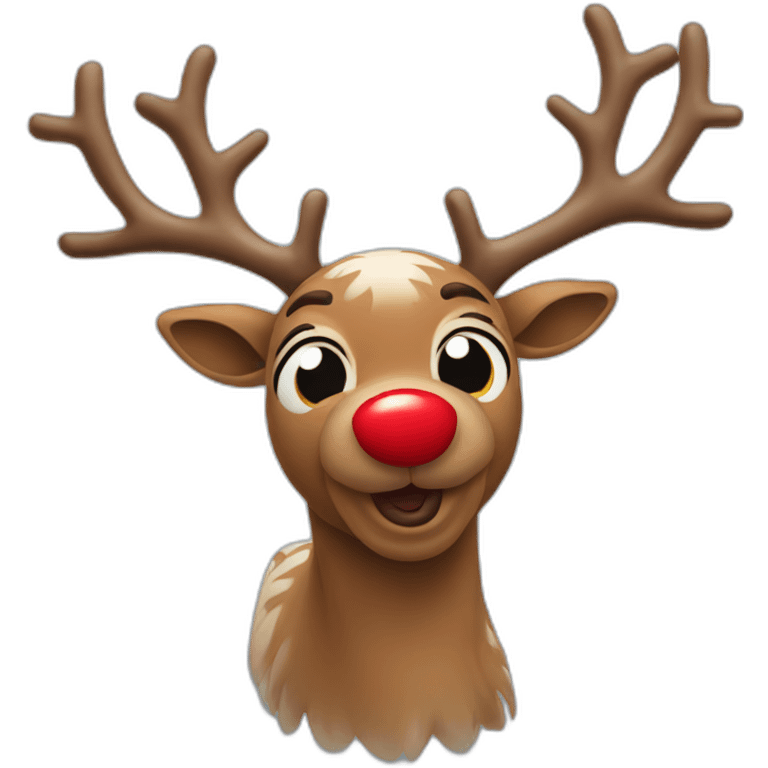 Red Nosed Reindeer emoji