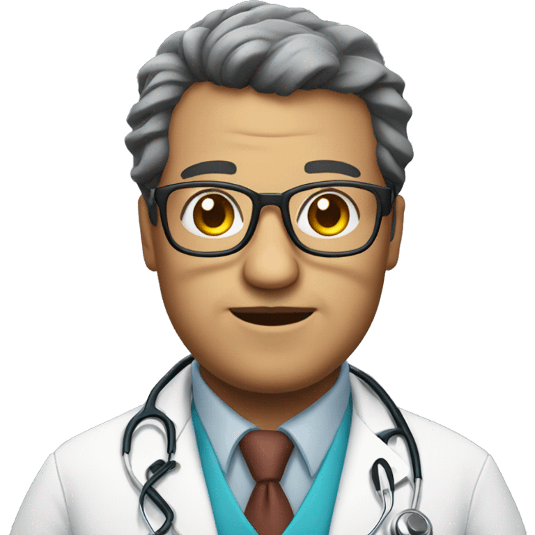 fat glasses doctor emoji