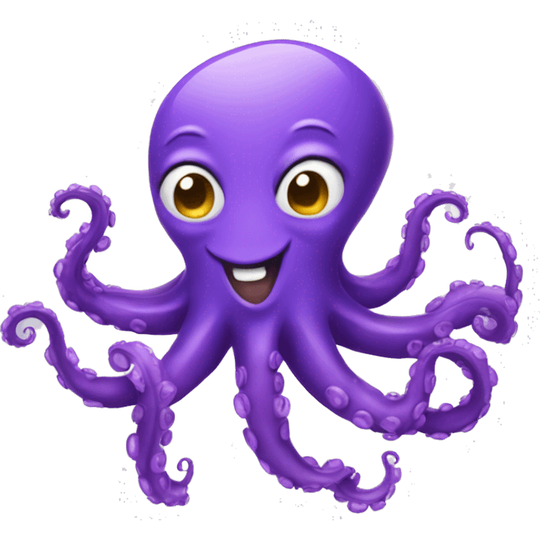 laughing purple octopus emoji