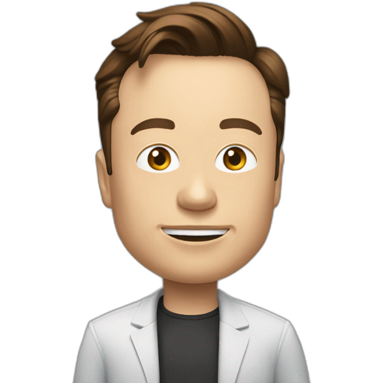 Elon Musk qui joue au foot emoji