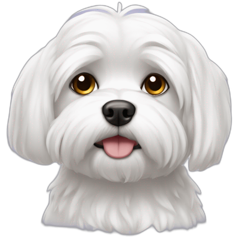 Chill maltese dog emoji