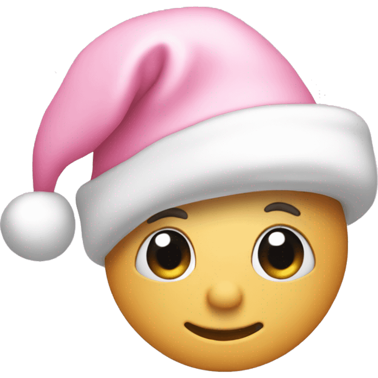 Light pink Santa hat emoji