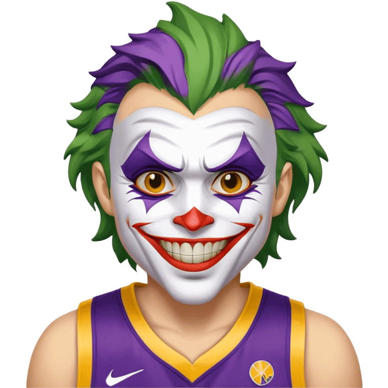 The joker wearing a Denver Nuggets uniform emoji