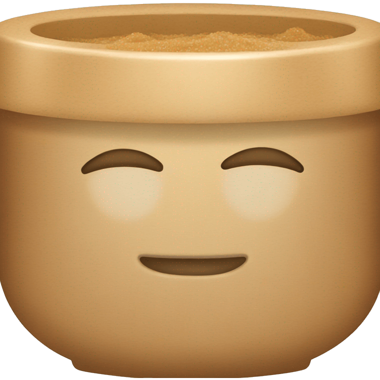 light brown body scrub pot emoji