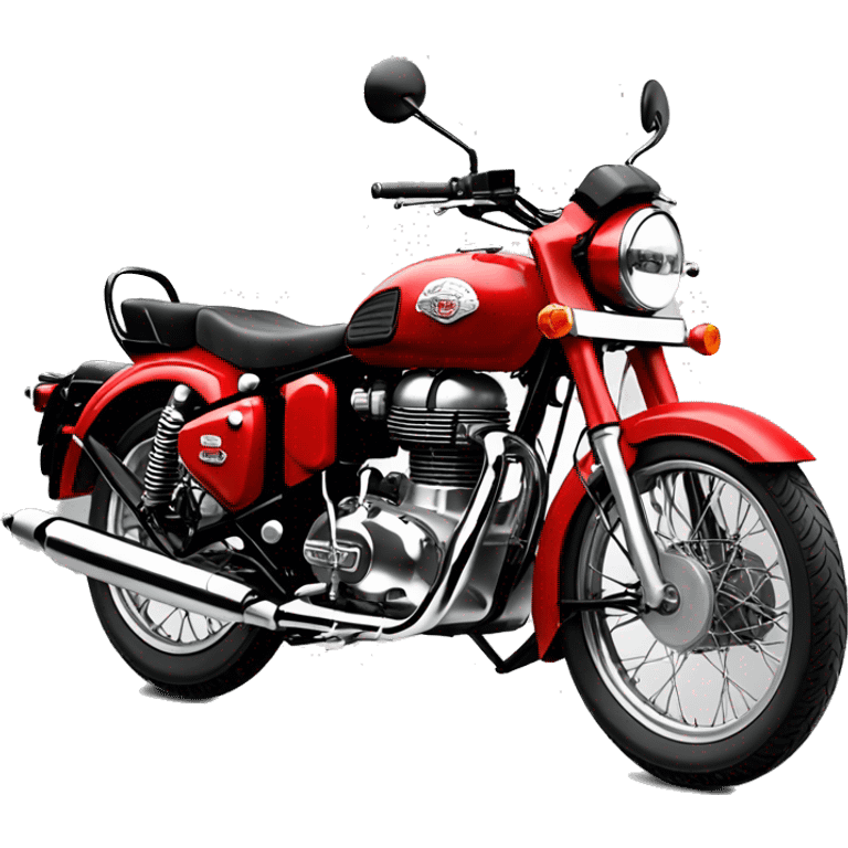 royal enfield classic 350 redditch red BS3  emoji