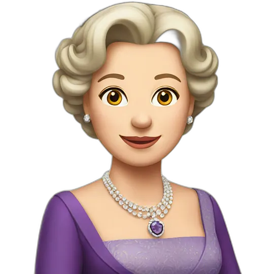 flirty queen elizabeth emoji