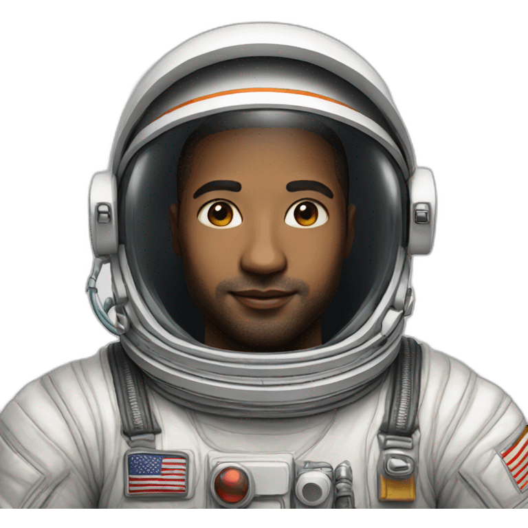 astronaut potrait emoji