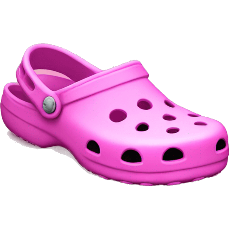 Pink crocs emoji