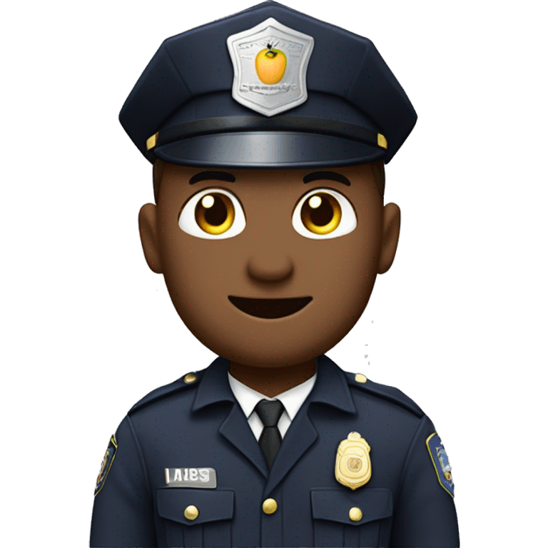 Police officer holding an eggplant in his hand ￼ emoji