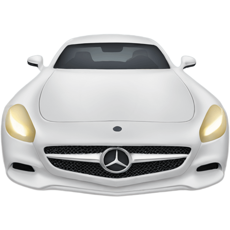 White Mercedes  emoji