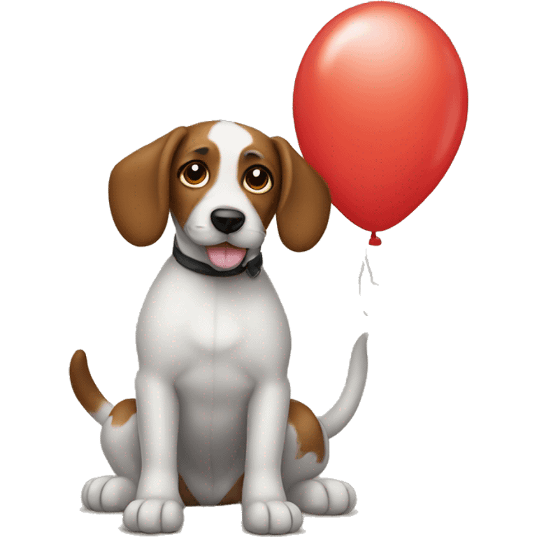 Dog balloon emoji