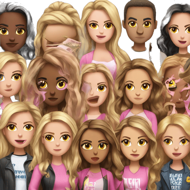 Mean girls with a lot ofmoney emoji