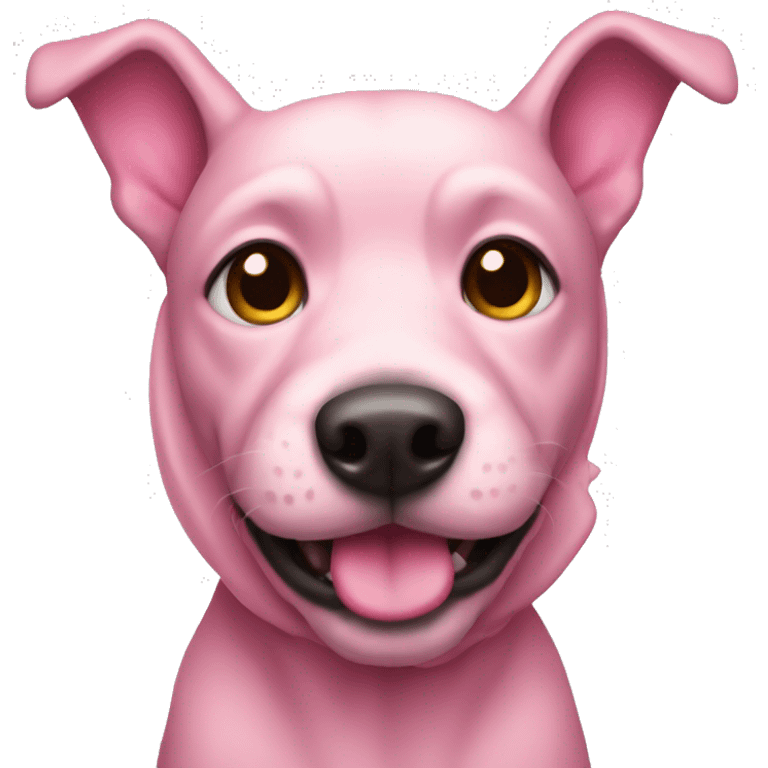 pink dog  emoji