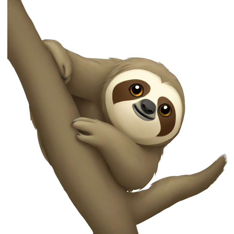 Sloth in a tree emoji