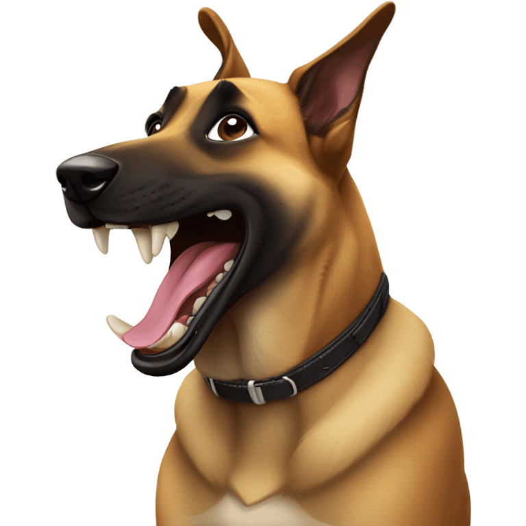 Belgian Malinois crying laughing  emoji