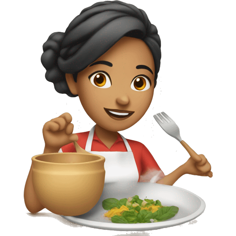 Latina cooking  emoji