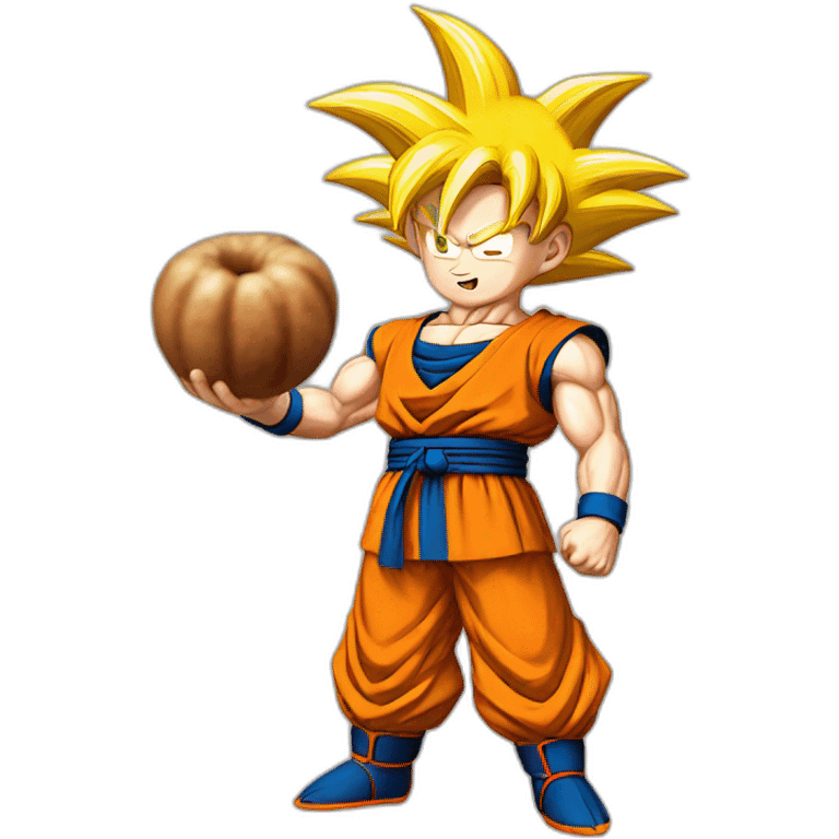 goku holding nuts emoji