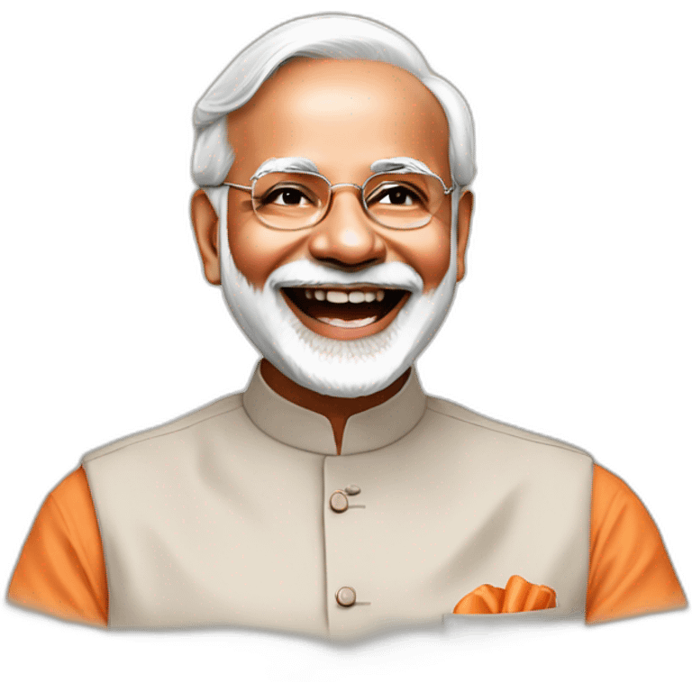 Laughing Modi ji emoji