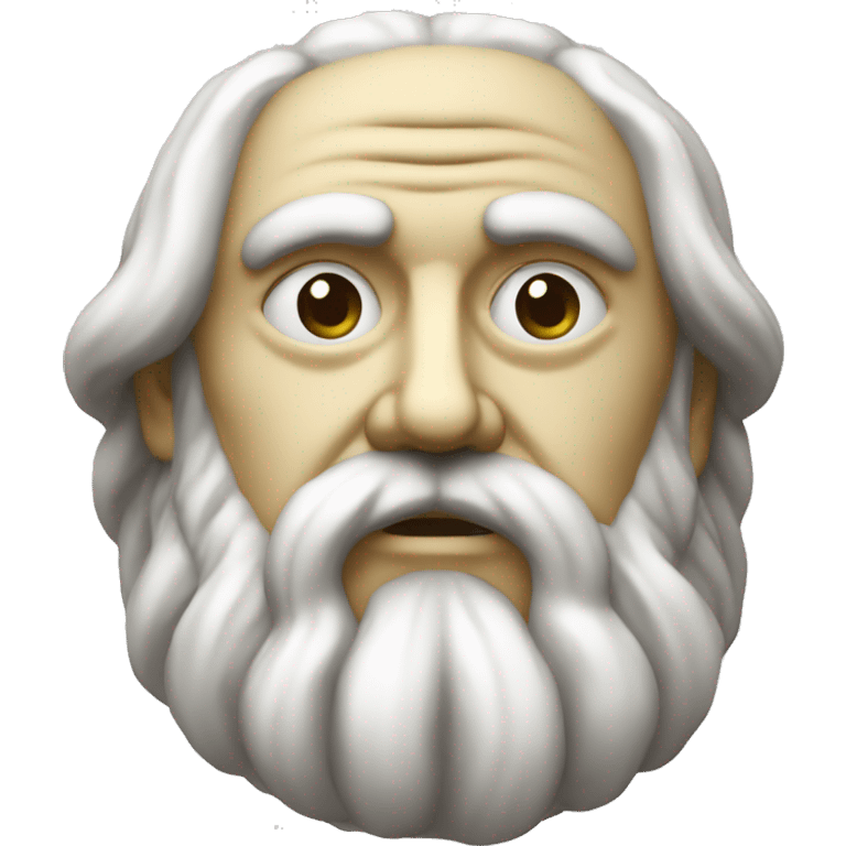 plato sculpture emoji