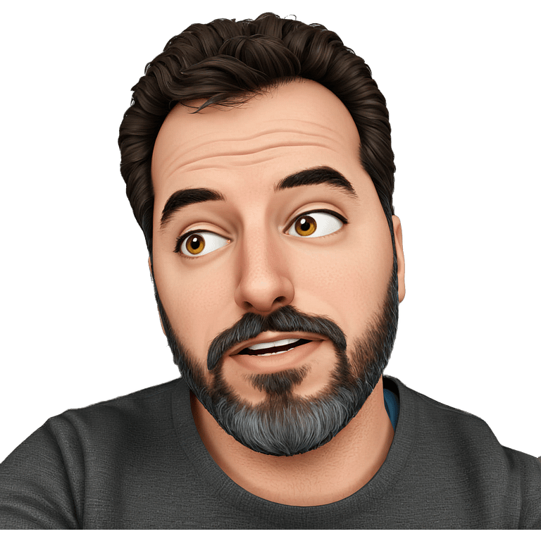 mature male portrait with beard emoji