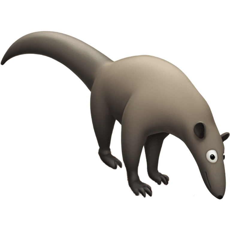 Anteater digging emoji