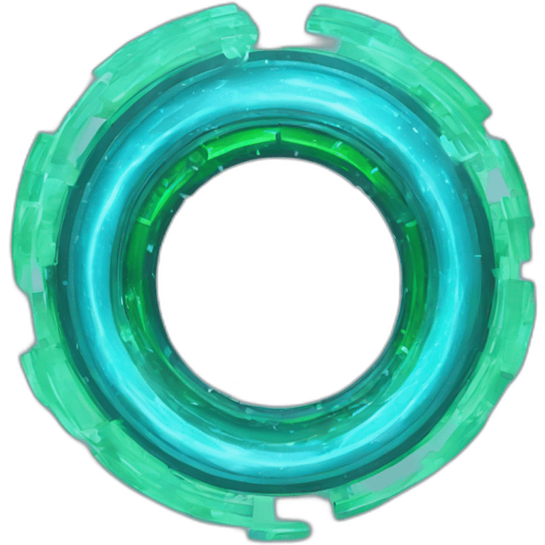 vortex portal teleportation blue and reen emoji