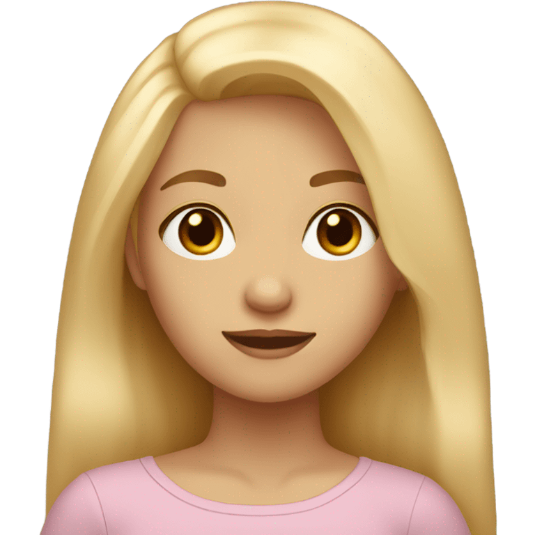 girl with brown eyes and blonde hair emoji