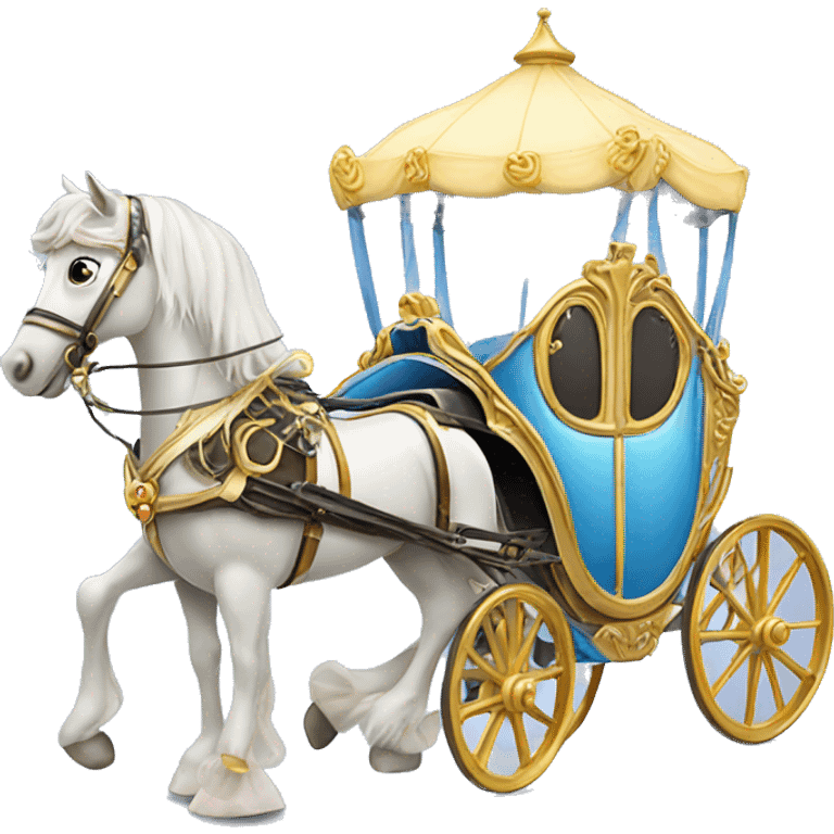 Cinderella Horse and carriage emoji