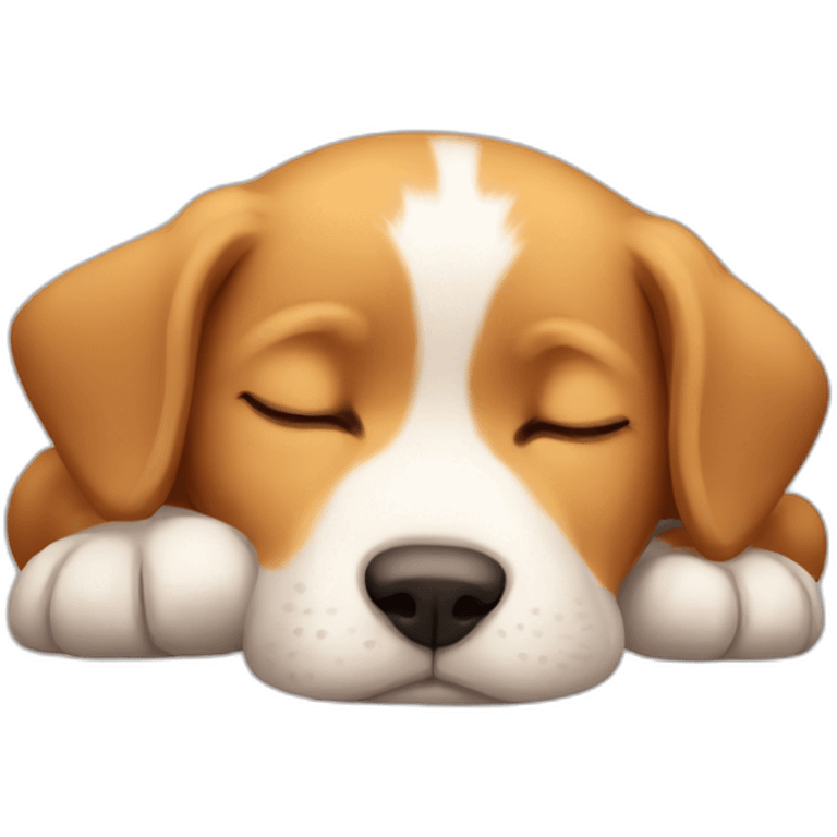 Sleeping puppy emoji