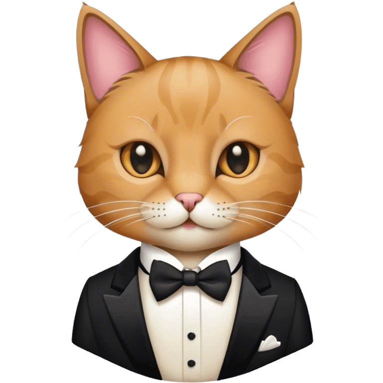 cat in a tuxedo emoji