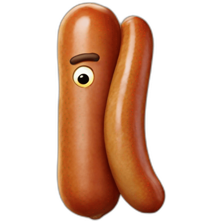 big sausage emoji