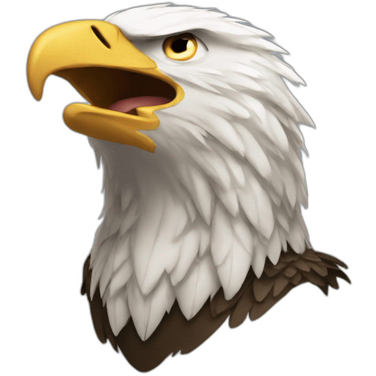 Eagle cry emoji