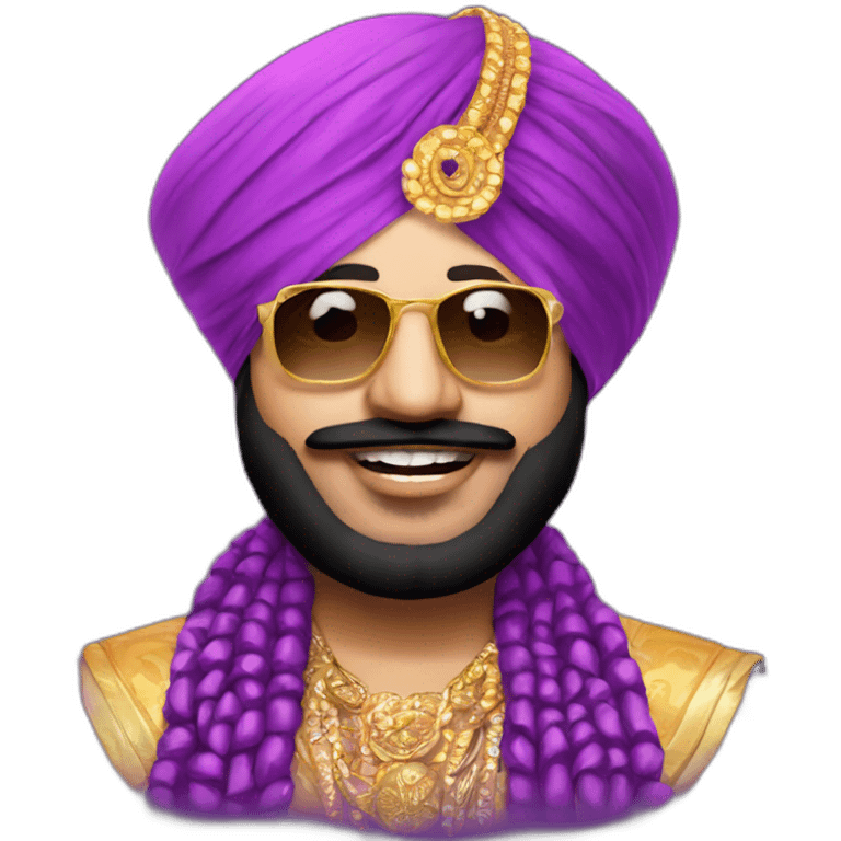 Purple daler mehndi emoji