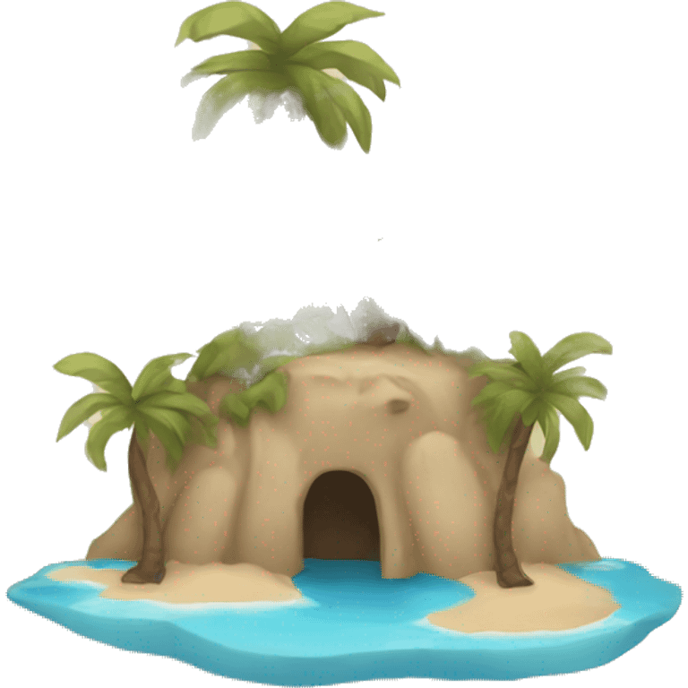 Beige asthetic Island  emoji