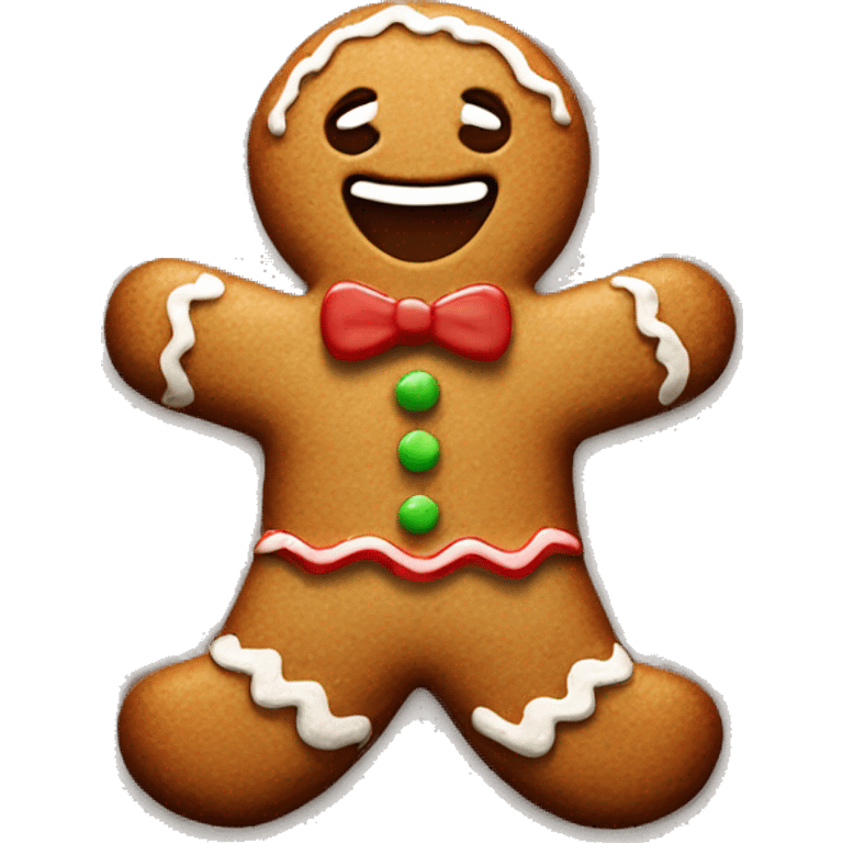 Gingerbread man emoji