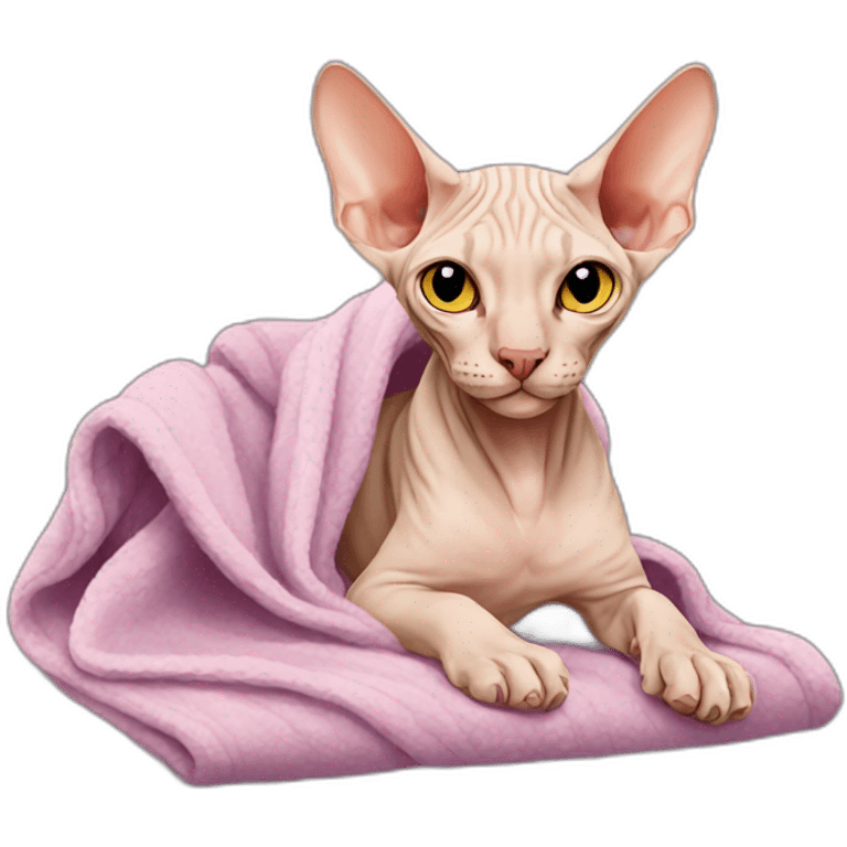 Sphynx blanket emoji