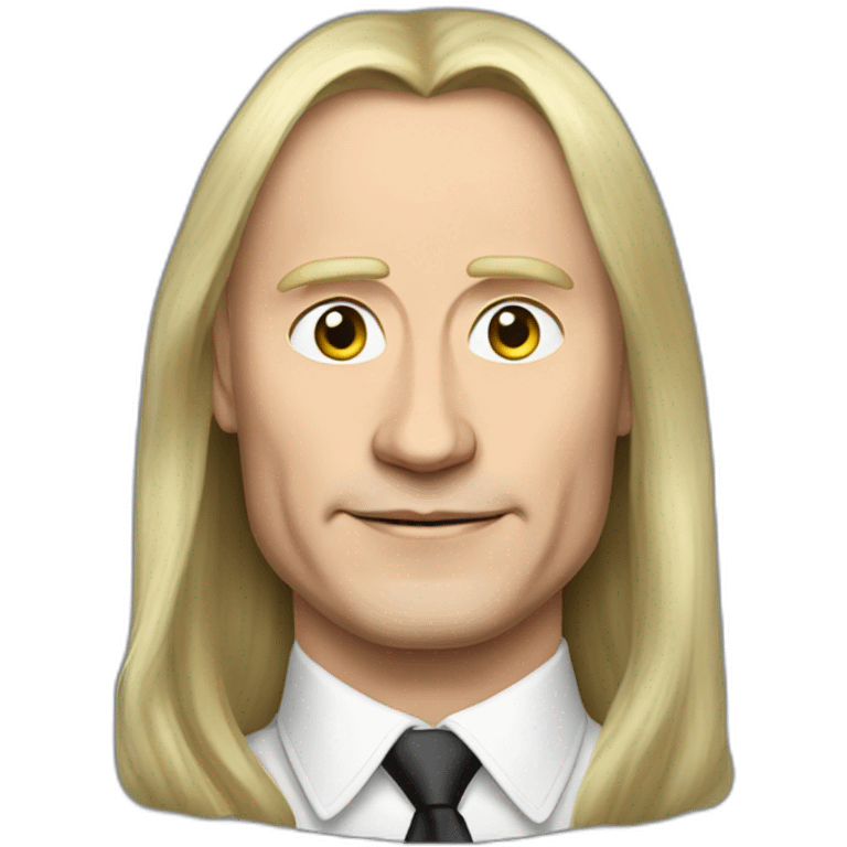 Vladmir Putin with long hair emoji