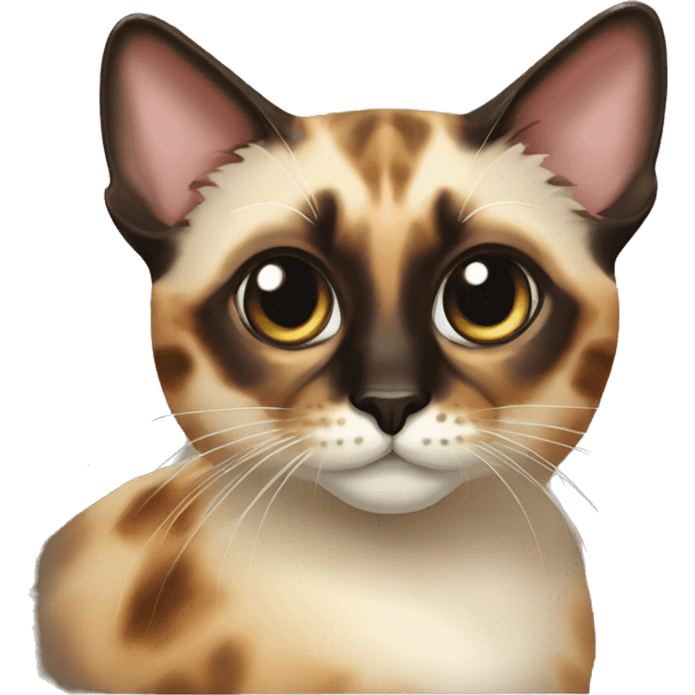 tortoiseshell siamese cat  emoji