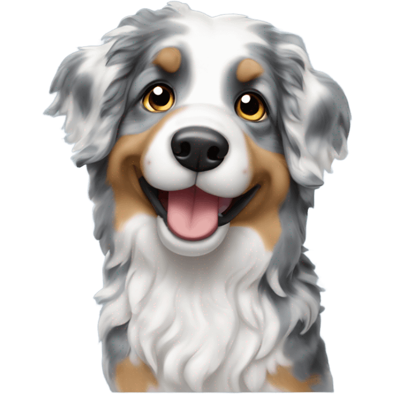 Toy Blue Merle Aussie doodle  emoji