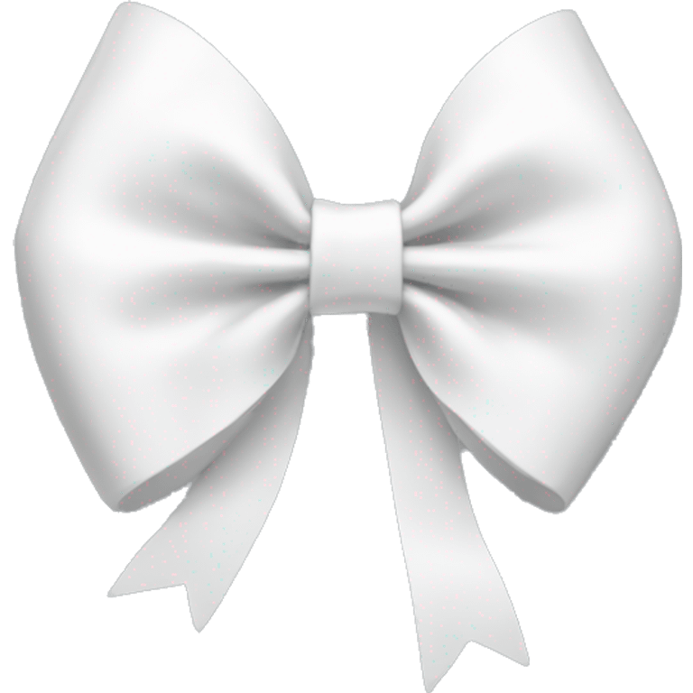 White coquette bow emoji