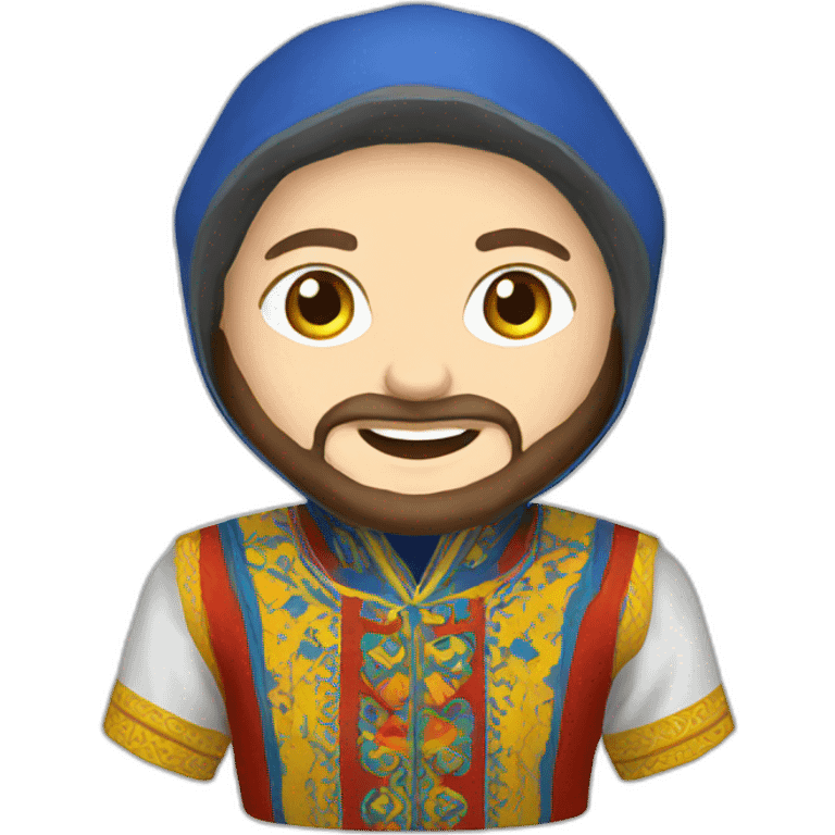 Ukrainian folk costume emoji