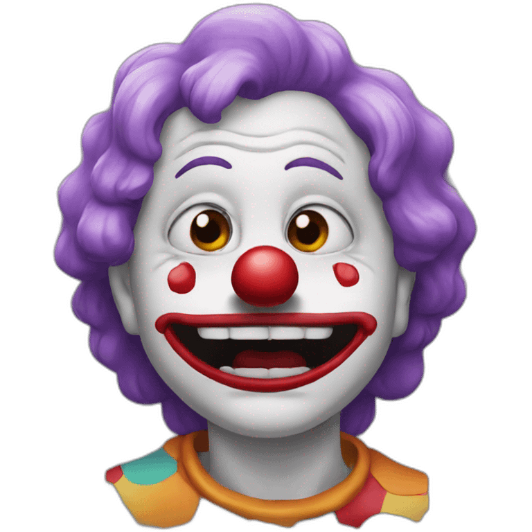 Crying clown emoji