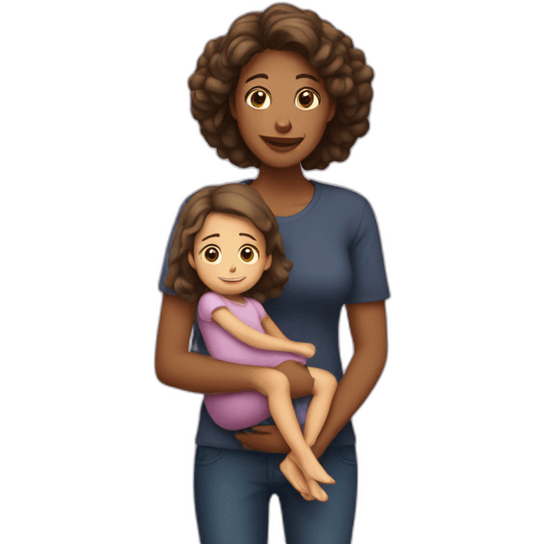 maman et sa fille emoji