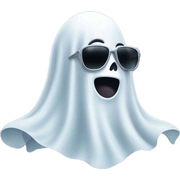 ghost wearing sunglasses emoji