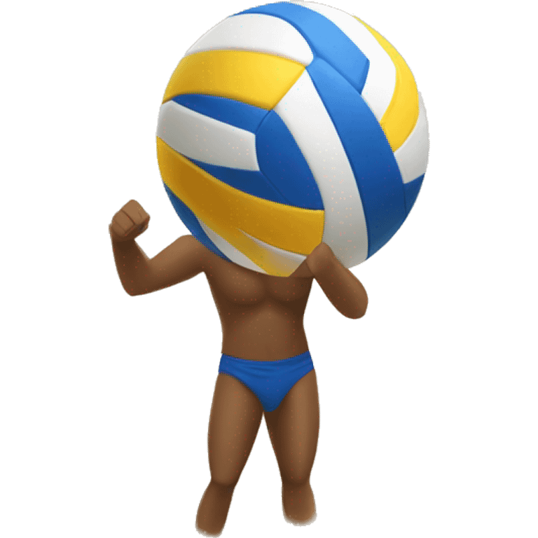 Beach volleyball emoji